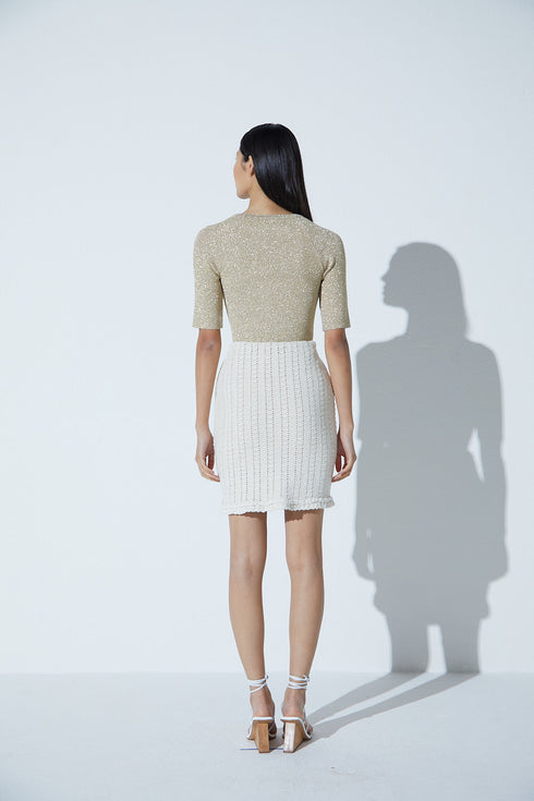 Blusa Slim Rib Lurex